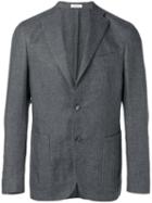 Boglioli Classic Blazer, Men's, Size: 50, Grey, Linen/flax/virgin Wool/cupro
