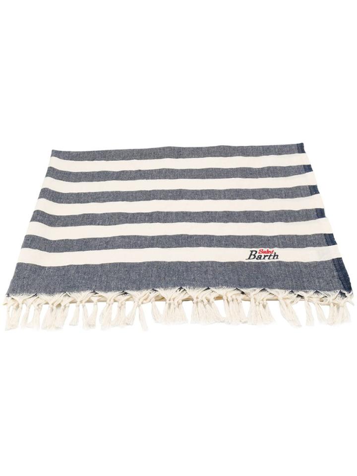 Mc2 Saint Barth Striped Scarf - Blue