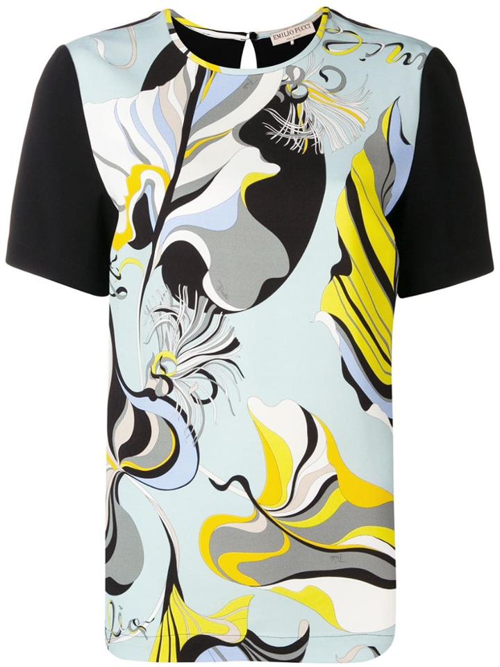 Emilio Pucci Abstract Print T-shirt - Black
