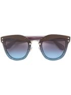Miu Miu Eyewear Glitter Frame Sunglasses - Pink & Purple