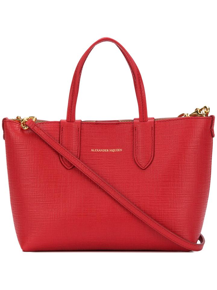 Alexander Mcqueen Mini Tote Bag - Red