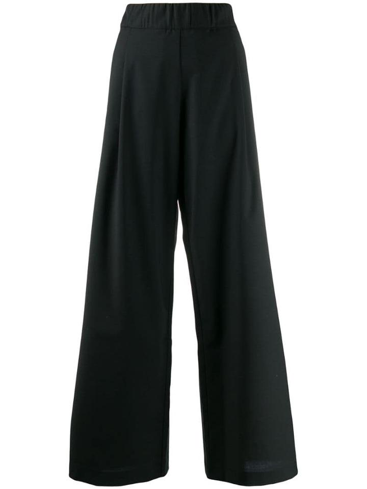 Semicouture Wide-leg Trousers - Black