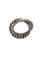 Goti Chain Detail Ring - Silver