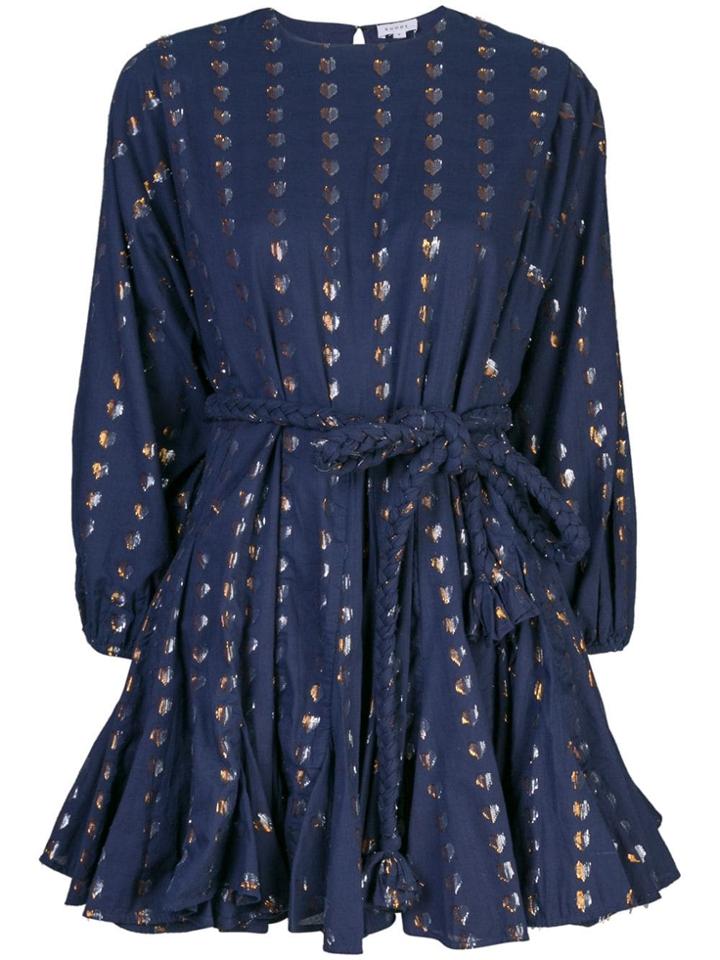 Rhode Resort Tie Waist Mini Dress - Blue