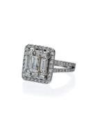 Mindi Mond 18k White Gold 2.4 Carat Round Diamond Ring - Metallic