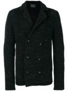 Roberto Collina Double Breasted Cardigan - Black