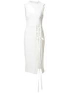 Rebecca Vallance Billie Laced Midi Dress, Women's, Size: 10, White, Polyester/spandex/elastane