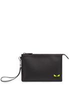 Fendi Medium Zipped Pouch - Black