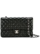 Chanel Vintage Double Flap Chain Shoulder Bag - Black