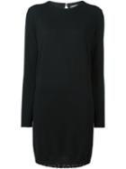 No21 Long Sleeve Knit Dress, Women's, Size: 42, Black, Silk/acetate/virgin Wool