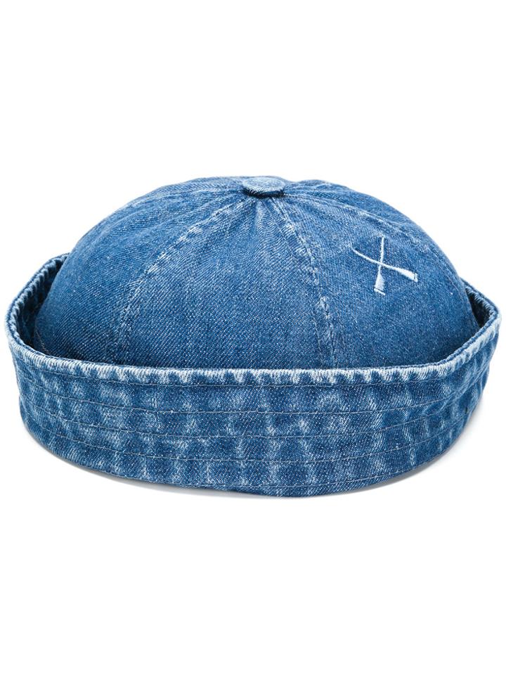 Beton Cire Mousallion Denim Sailor Cap - Blue