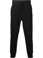 Neil Barrett - Elasticated Cuff Stripe Trousers - Men - Virgin Wool - 48, Black, Virgin Wool