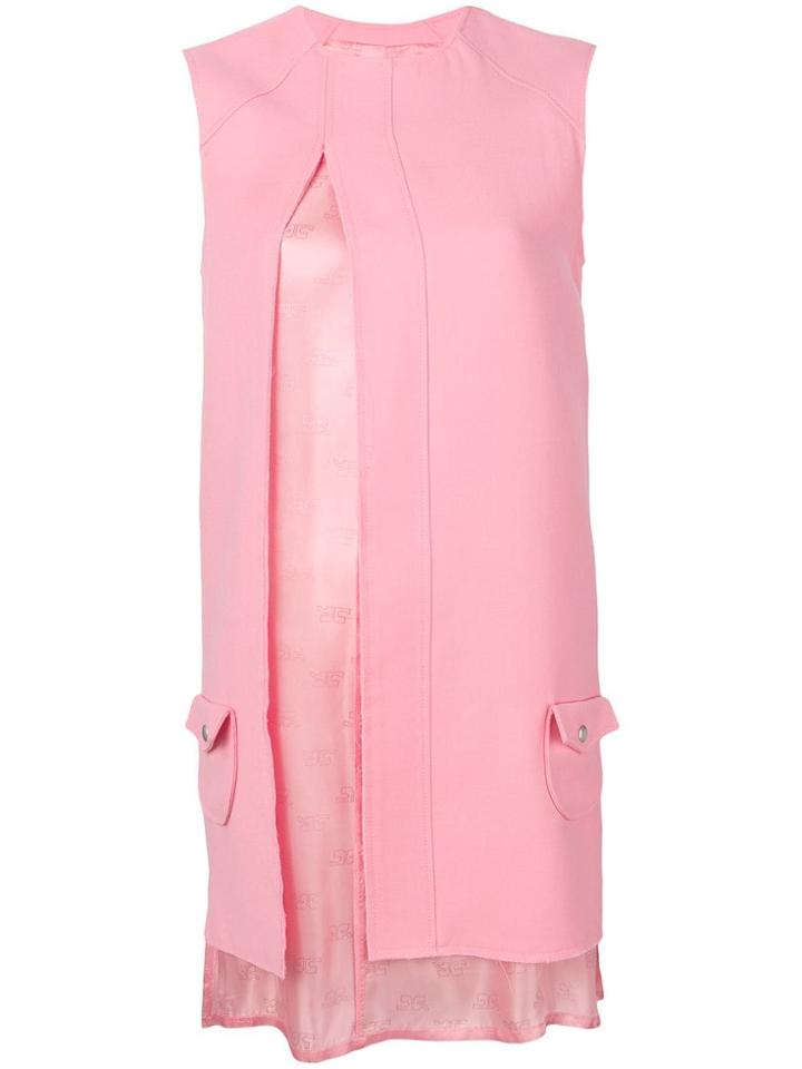 Courrèges Layered Shift Dress - Pink
