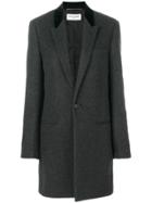 Saint Laurent Single Breasted Coat - Grey