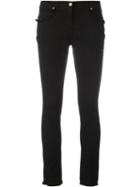 Etro Frayed Trim Jeans, Women's, Size: 30, Black, Cotton/spandex/elastane