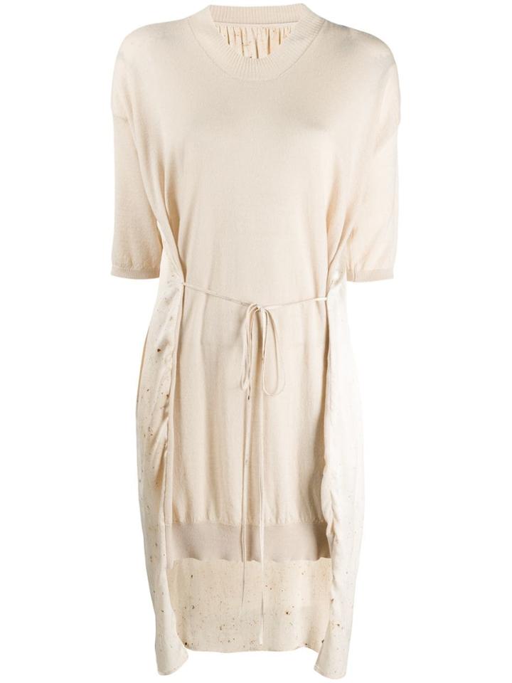 Uma Wang Belted Sweater Dress - Neutrals