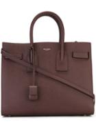 Saint Laurent Small Sac De Jour Tote, Women's, Pink/purple, Calf Leather