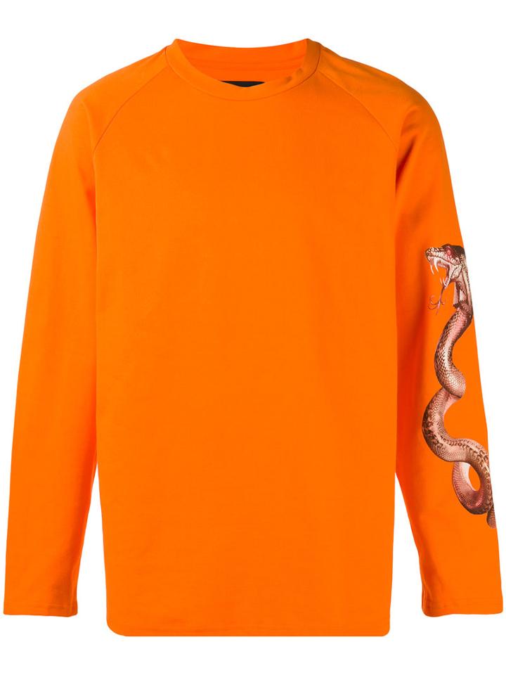 Misbhv - Dragon Printed Top - Men - Cotton - Xl, Yellow/orange, Cotton