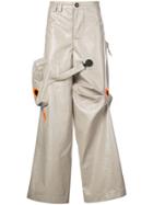Angus Chiang Oversized Large Eyelet Trousers - Grey