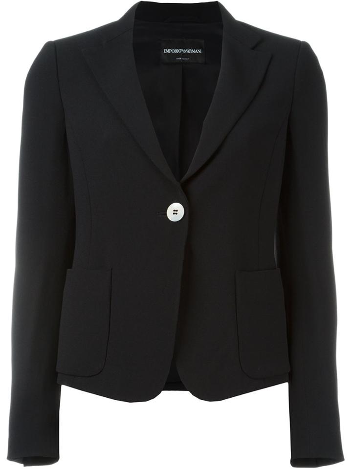 Emporio Armani Fitted Blazer - Black
