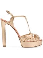 Francesco Russo Sandao Platform Sandals - Metallic