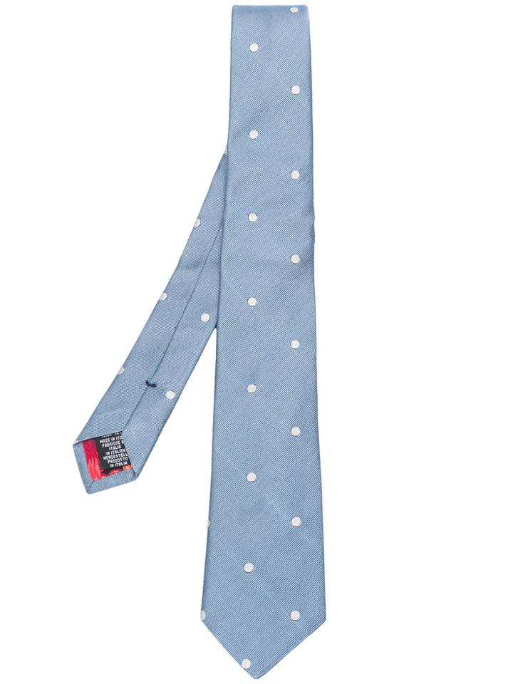 Paul Smith Polka-dot Woven Tie - Blue