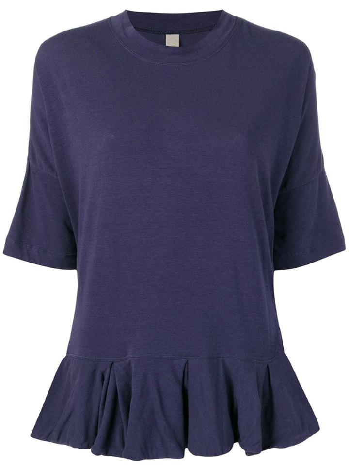Romeo Gigli Vintage Peplum Hem T-shirt - Purple