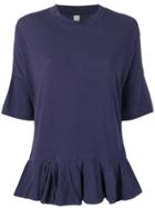 Romeo Gigli Vintage Peplum Hem T-shirt - Purple