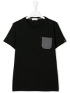 Paolo Pecora Kids Teen Pocket T-shirt - Black