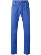 Slim-fit Trousers - Men - Cotton/spandex/elastane - 35, Blue, Cotton/spandex/elastane, Jacob Cohen