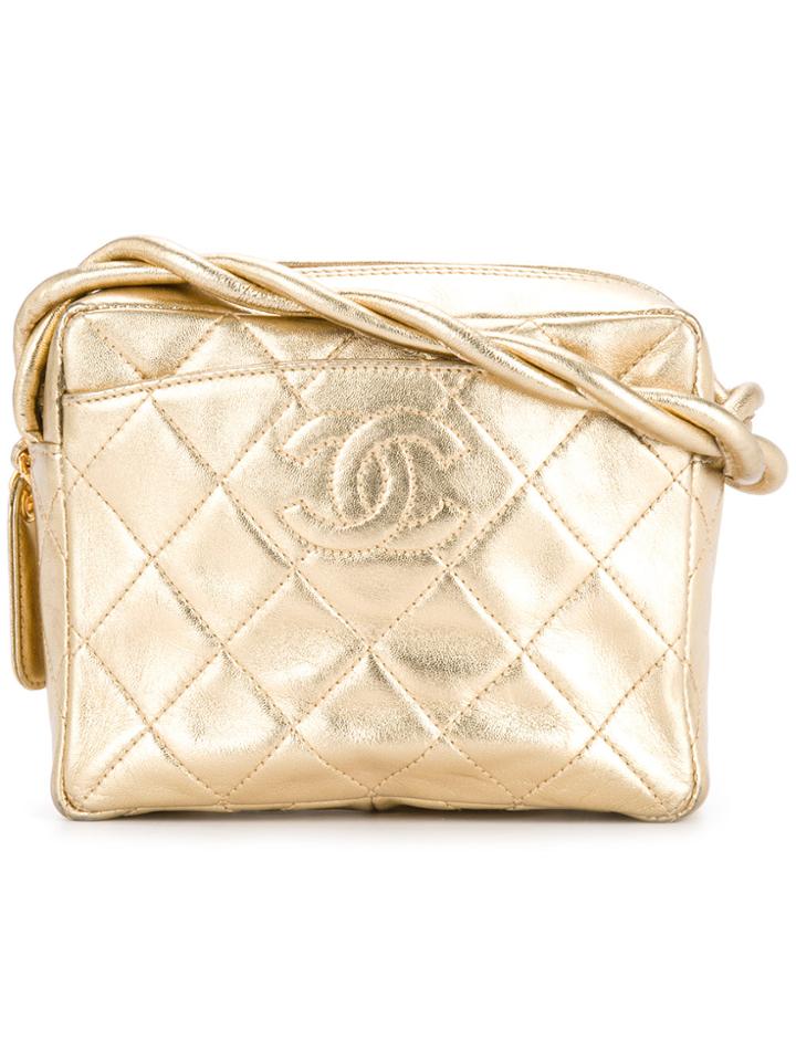 Chanel Vintage Quilted Metallic Shoulder Bag