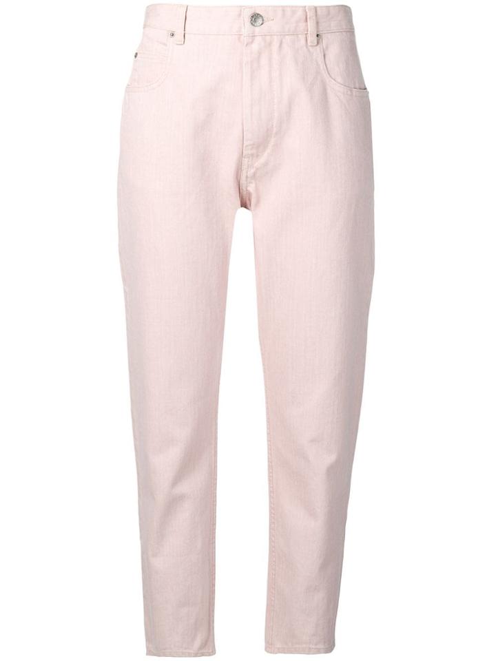 Isabel Marant Étoile Cropped Straight-leg Jeans - Pink