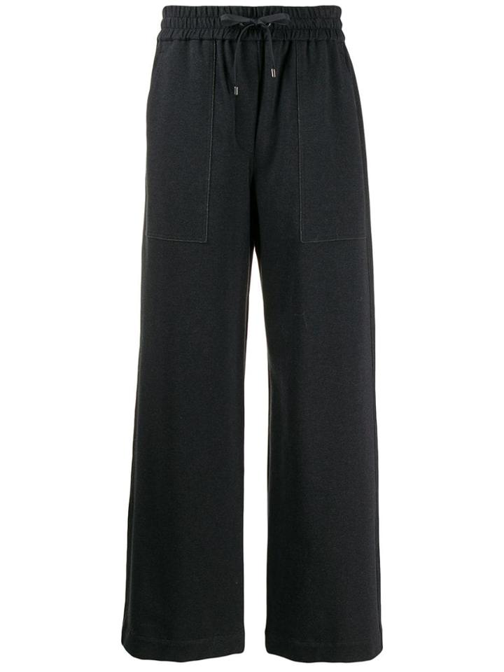 Brunello Cucinelli Wide Leg Track Trousers - Grey
