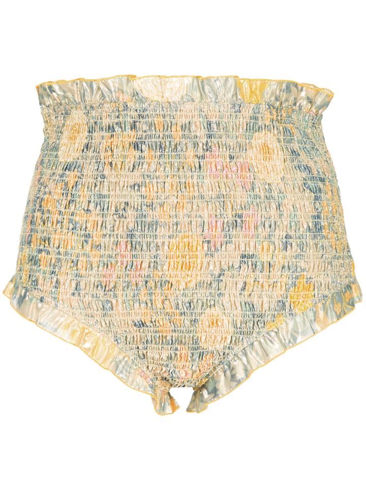 Alice Mccall Printed Bloomer Hot Pants - Metallic