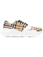 Burberry Vintage Check Sneakers - Nude & Neutrals