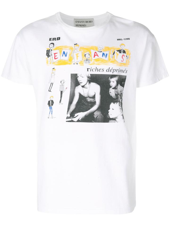 Enfants Riches Déprimés Logo Print T-shirt - White