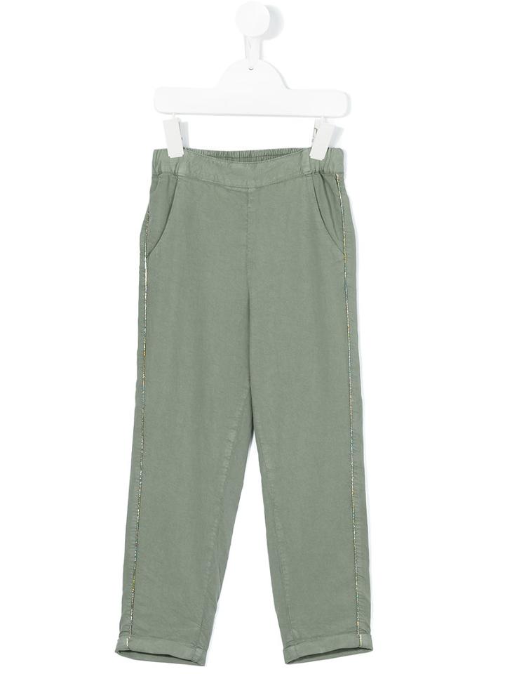 Straight-leg Trousers - Kids - Cotton/lyocell - 6 Yrs, Green, Bellerose Kids