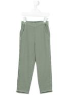 Straight-leg Trousers - Kids - Cotton/lyocell - 6 Yrs, Green, Bellerose Kids