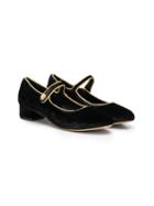 Dolce & Gabbana Kids Teen Mary Jane Ballerina Shoes - Black