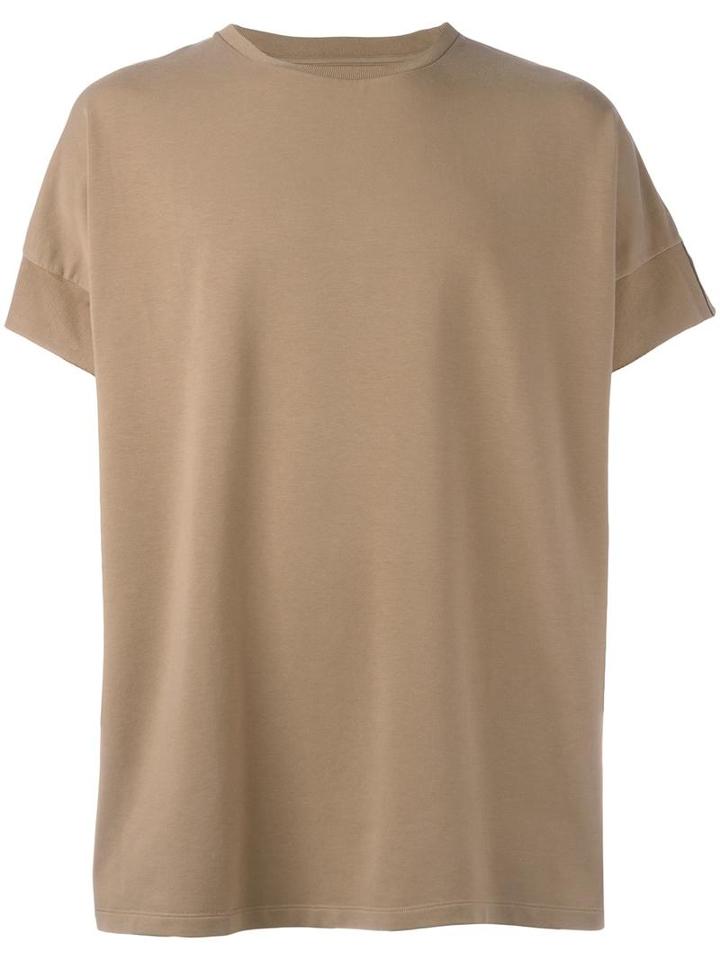 Maison Margiela Loose Fit T-shirt, Men's, Size: 52, Brown, Cotton/spandex/elastane