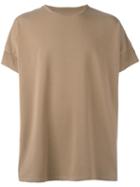 Maison Margiela Loose Fit T-shirt, Men's, Size: 52, Brown, Cotton/spandex/elastane