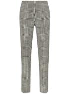 Burberry Hanover Check Print Slim Leg Wool Trousers - Black