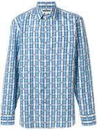 Gucci Bee Checked Shirt - Blue