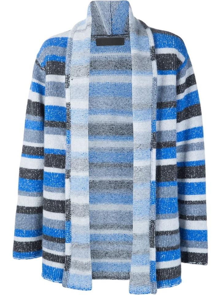 The Elder Statesman Cashmere 'italy Smoking Jacket' Cardigan, Adult Unisex, Size: Small, Blue, Cashmere