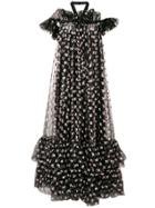 Giambattista Valli Floral-printed Maxi Dress - Black