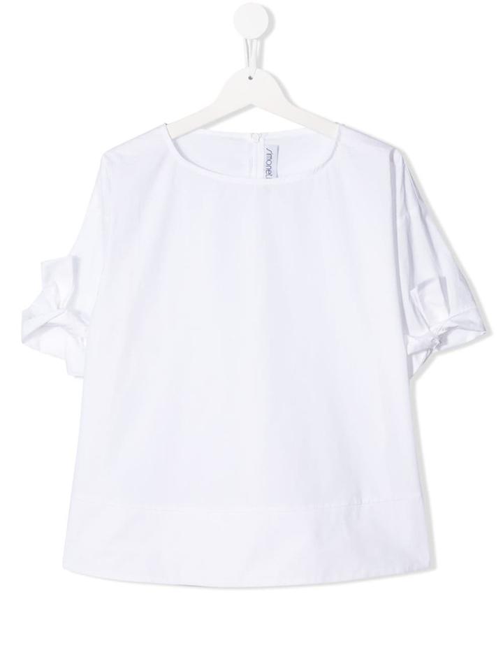 Simonetta Bow Sleeve Blouse - White