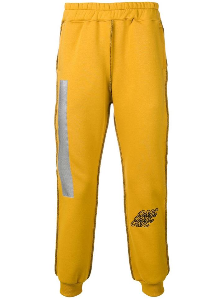 Omc Embroidered Sweatpants - Yellow & Orange