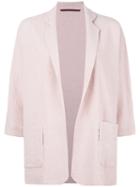 Daniela Gregis Unstructured Blazer, Women's, Pink/purple, Linen/flax