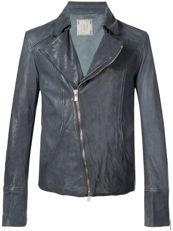 Guidi Biker Jacket - Blue