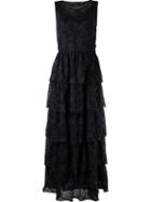 Cecilia Prado Layered Knit Dress, Women's, Size: P, Blue, Acrylic/polyamide/viscose